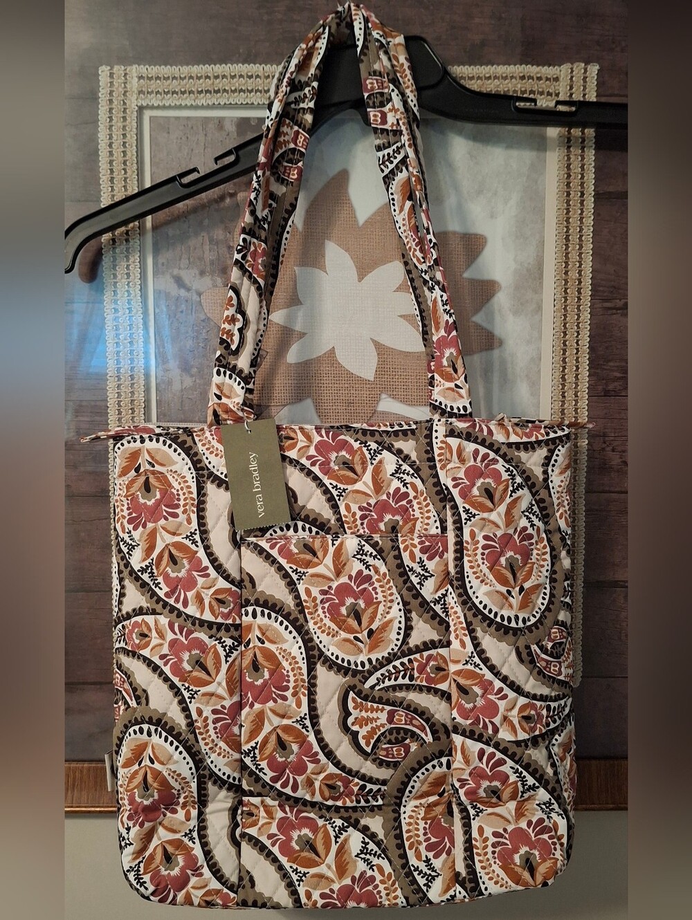 Vera Bradley Quilted Blooming Paisley Tote NWT